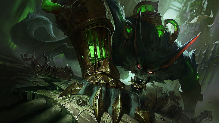 The game, Look, Teeth, Evil, Fangs, Claws, League of legends, HD wallpaper