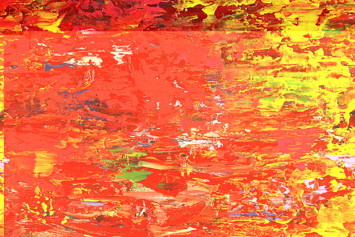 abstract painting, canvas, weakling, backgrounds, red, multi Colored, HD wallpaper