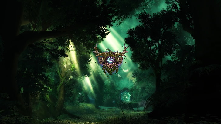 northern lights painting, World of Warcraft: Legion, Blizzard Entertainment, HD wallpaper