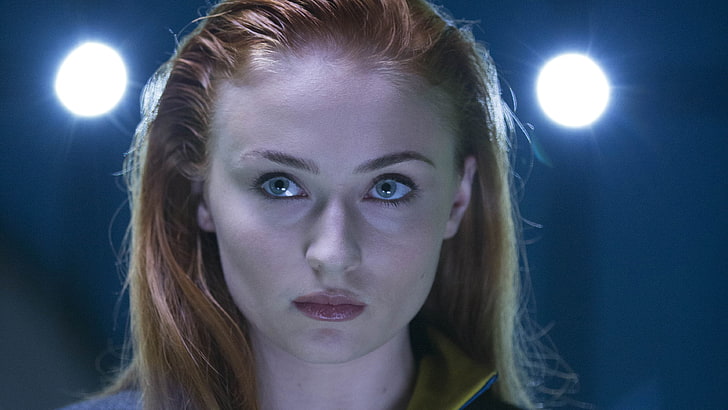 X-Men: Apocalypse, 4K, Sophie Turner, Jean Grey, portrait, headshot