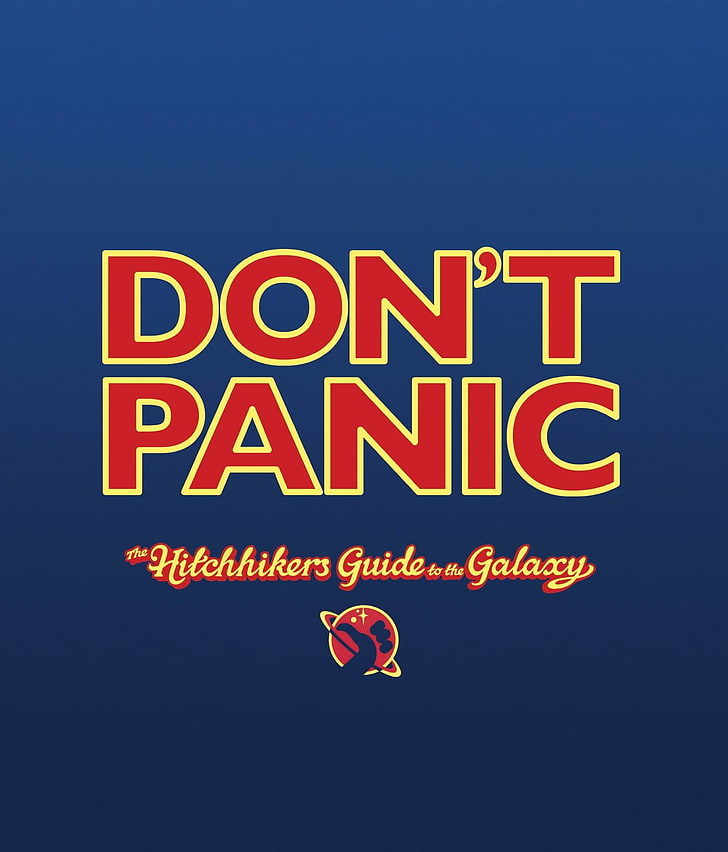 the hitchhikers guide to the galaxy dont panic 1510x1767  Space Galaxies HD Art