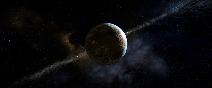 brown planet, Mass Effect: Andromeda, video games, space, astronomy, HD wallpaper