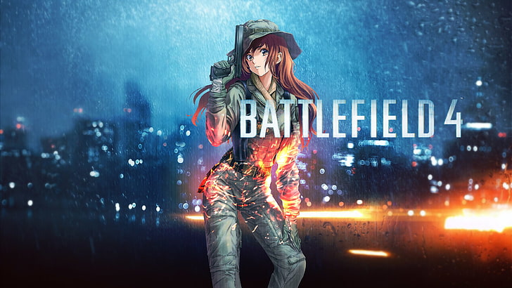 88 Girl, Girl With Weapon, Battlefield, Battlefield 4, one person