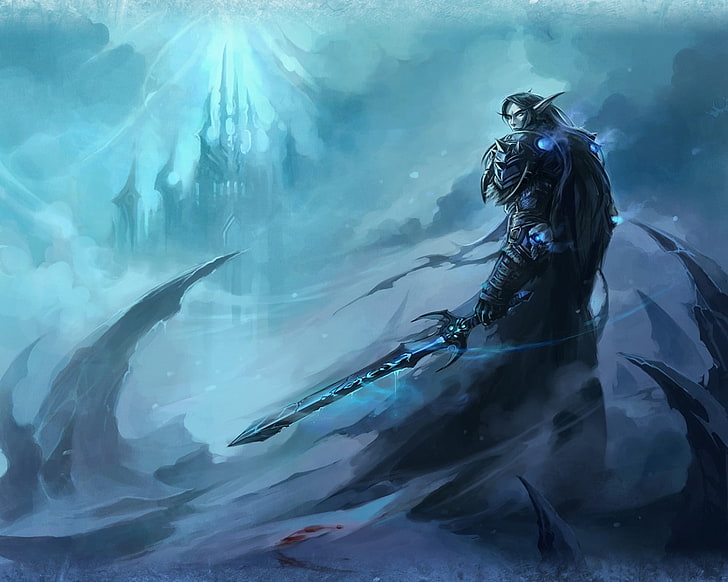 black haired male character digital wallpaper, World of Warcraft: Wrath of the Lich King