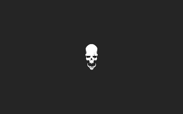 metal, riot, logo, skull, dark, monochrome