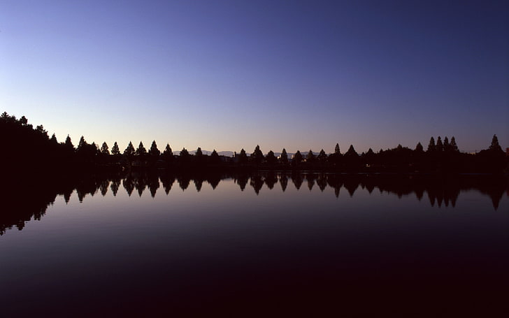 photography, landscape, nature, trees, reflection, water, lake