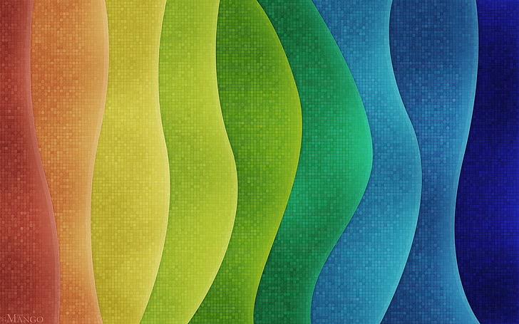 multicolored abstract illustration, multi colored, backgrounds, HD wallpaper