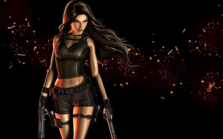 Wallpaper Tomb Raider, Lara Croft, Lara Croft Tomb Raider, Art, Mythology,  Background - Download Free Image