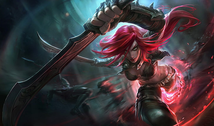 League of Legends, katarina (league of legends), close-up, smoke - physical structure