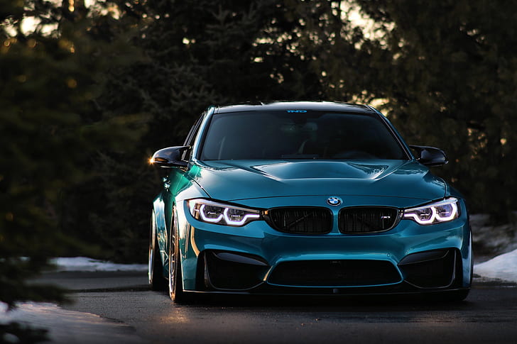 BMW, Blue, Angry, F80, Sight, LED, HD wallpaper