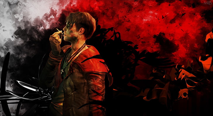 The New Dante DmC5, Devil May Cry Dante poster, Games, smoke - physical structure, HD wallpaper