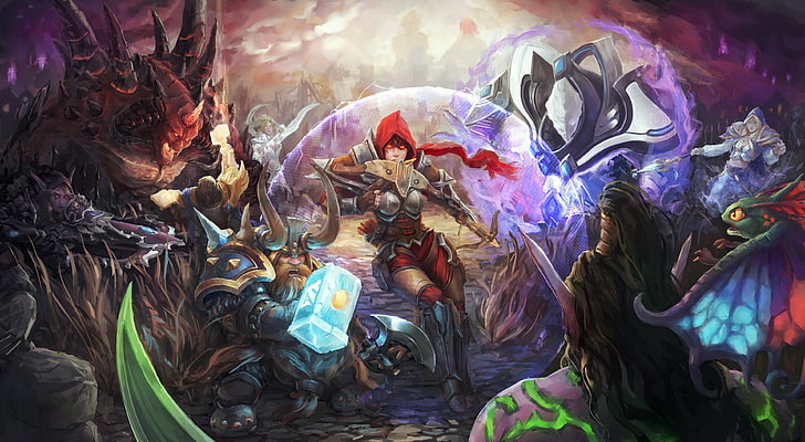 heroes of the storm 4k desktop best, art and craft, multi colored, HD wallpaper