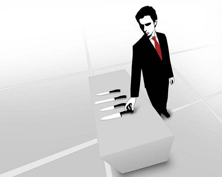 american psycho, business, business person, one person, businessman, HD wallpaper