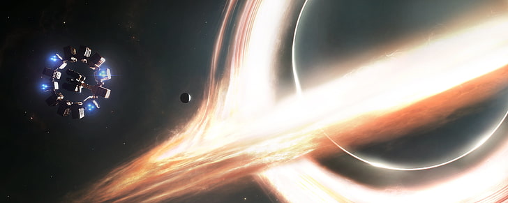 brown and black spaceship illustration, the film, interstellar HD wallpaper