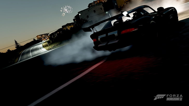 Forza Horizon 2, car, supercars, Dodge, VIPER, Burnout, video games, HD wallpaper