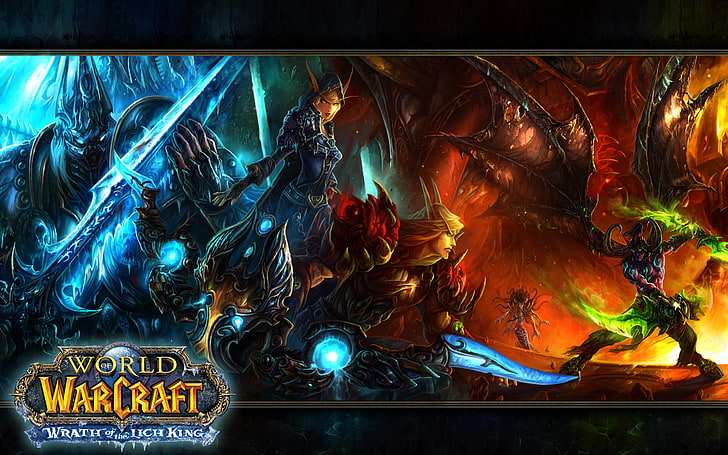 World WarCraft digital wallpaper, World of Warcraft, fantasy art, HD wallpaper