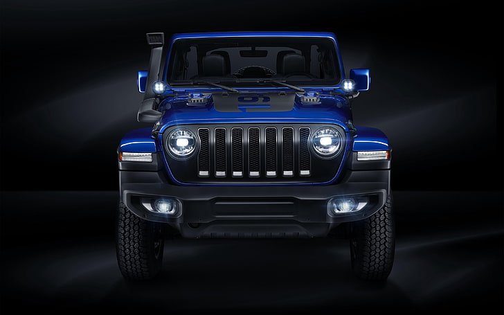 HD wallpaper: Jeep Wrangler Unlimited Moparized 4K, black background, mode  of transportation | Wallpaper Flare