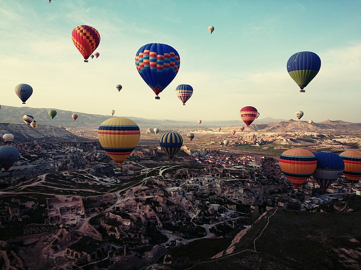 nature legend turkey cappadocia, air vehicle, hot air balloon, HD wallpaper