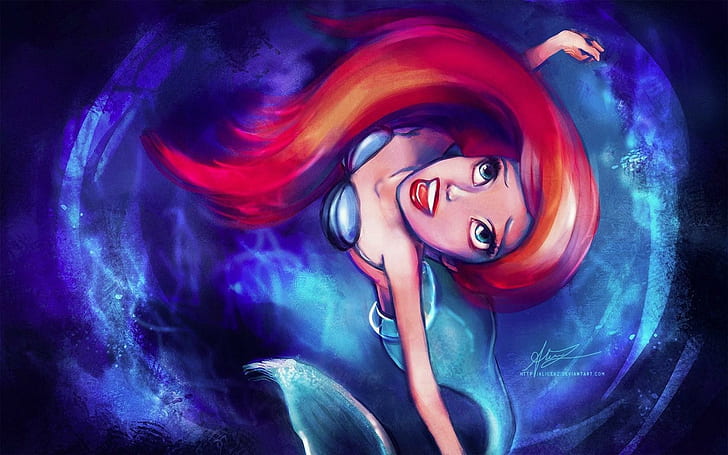 HD wallpaper: Ariel The Little Mermaid Cartoon Artwork | Wallpaper Flare