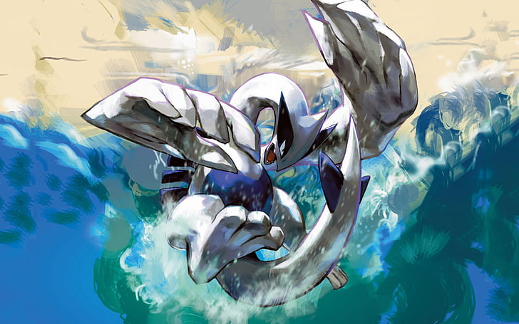 HD wallpaper: Pokémon, Lugia, video games, water, underwater, sea, animal  themes