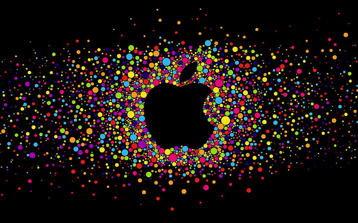 Hd Wallpaper Apple Logo Backgrounds Bright Circles Colorful Download 3840x2400 Apple Wallpaper Flare