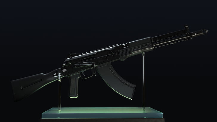 rendering, weapons, gun, Kalashnikov, assault Rifle, 7.62, AKM, HD wallpaper