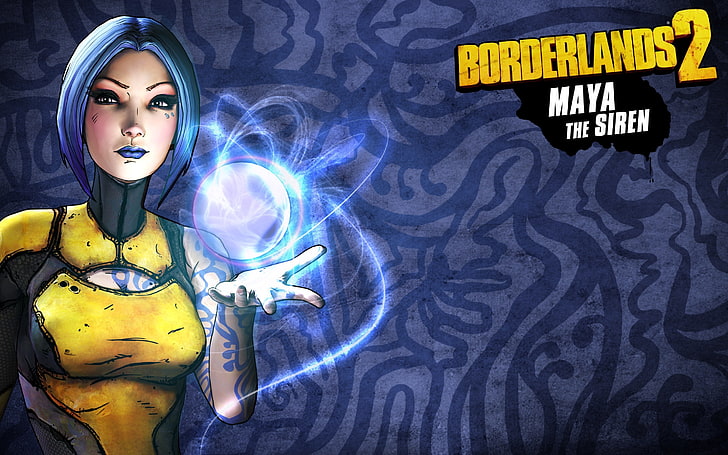 Borderlands 2 Maya the Siren game cover, fps, rpg, unreal engine 3