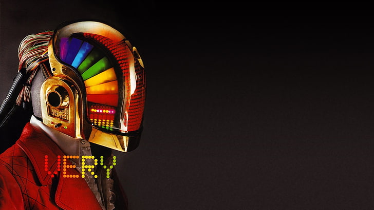 person wearing multicolored helmet digital wallpaper, music, disco, HD wallpaper