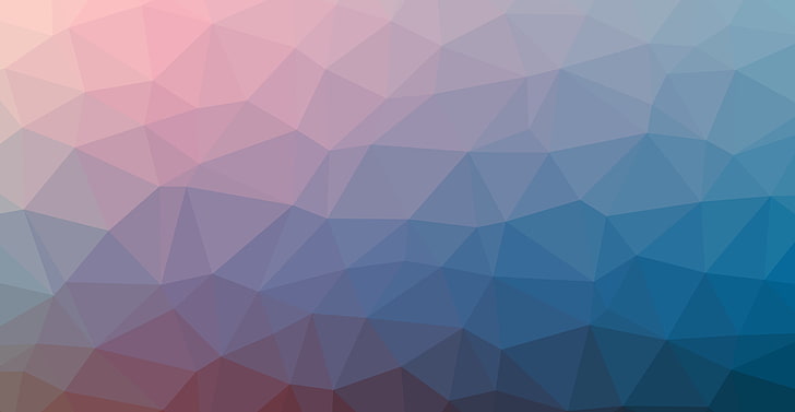 triangle, abstract, gradient, soft gradient, Linux, blue, violet, HD wallpaper