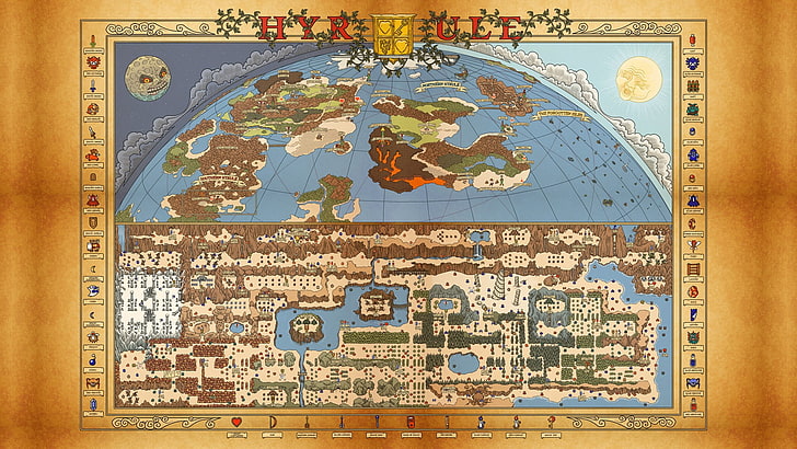 brown, blue, and white area rug, video games, The Legend of Zelda, HD wallpaper