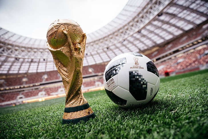 The ball, Football, Russia, Adidas, 2018, Stadium, FIFA, Luzhniki, HD wallpaper