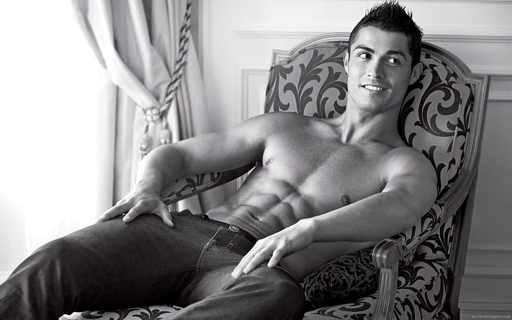 Cristiano Ronaldo nude, cristiano ronaldo, football, sport, celebrity, HD wallpaper
