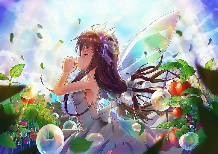 HD wallpaper: Anime, Original, Bubble, Dress, Fairy, Girl, Rainbow,  Sunlight | Wallpaper Flare