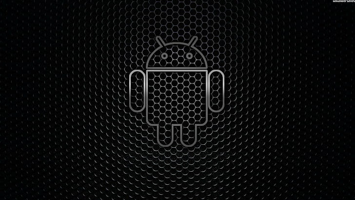 HD wallpaper: Android Black, logo, black background | Wallpaper Flare