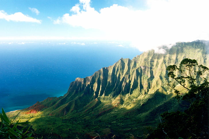landscape photography of valley, kauai, hawaii, kauai, hawaii, HD wallpaper