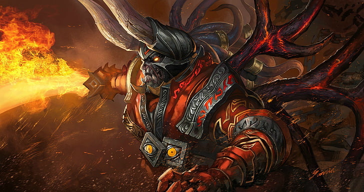Terror Blade of Dota 2, Doombringer, Defense of the ancient, Valve, HD wallpaper