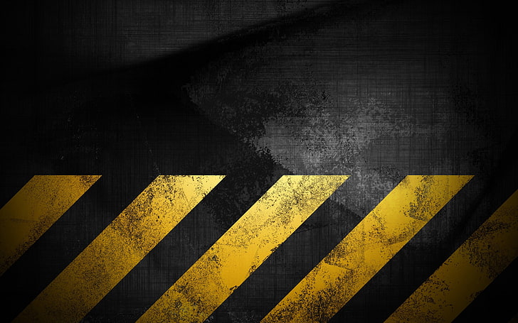 Black and yellow contrast stripes abstract corporate grunge