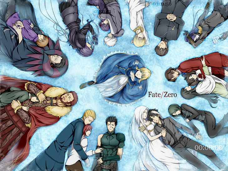 Fate Series, Fate/Zero, Sakura Matou, Saber, Gilgamesh, Rider (Fate/Zero)