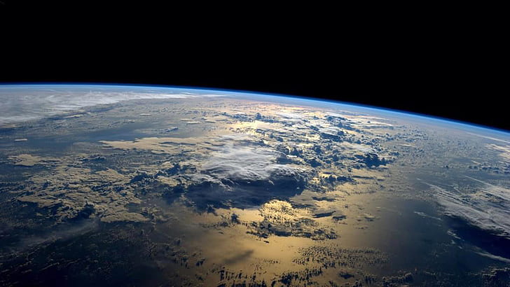 Earth Seen From The International Space Station, HD wallpaper