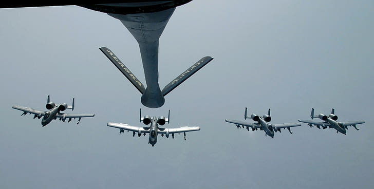 3000x1515 px, air refueling, aircraft, Fairchild A, Mid, Military Aircraft