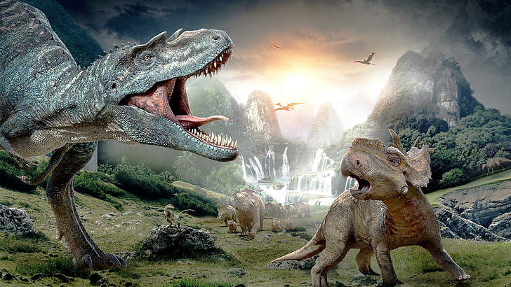 nature, animals, dinosaurs, prehistoric, Tyrannosaurus rex