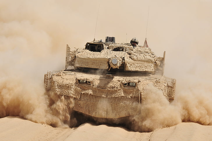 sand, MBT, main battle tank, armoured, Leopard 2A5, Bundeswehr, HD wallpaper
