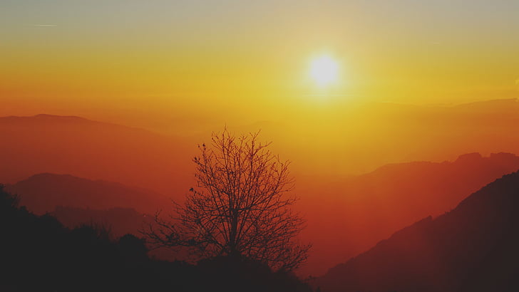 HD wallpaper: photo of sun rising over mountains, Sunrise, 5K | Wallpaper  Flare