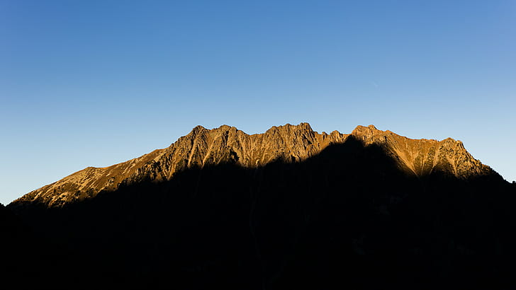 Maÿ Leyvraz, 500px, landscape, dark, mountains, blue, sky, HD wallpaper