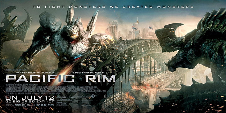 Pacific Rim movie poster, movies, architecture, text, communication, HD wallpaper