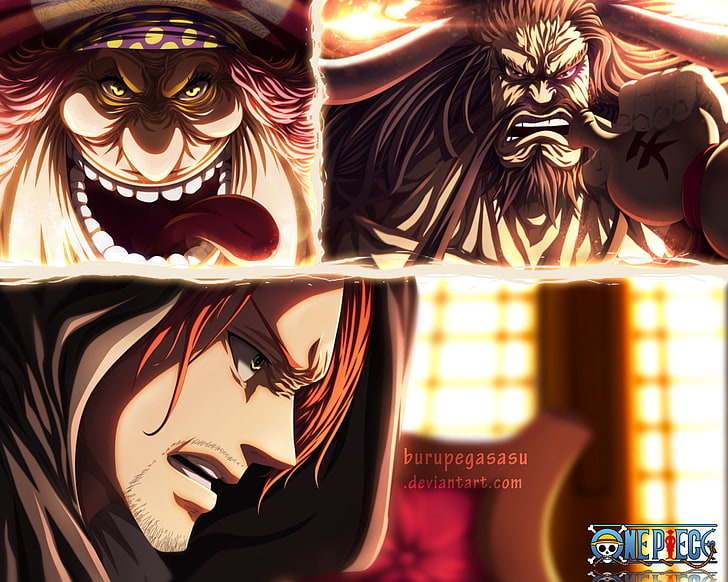 HD wallpaper: Anime, One Piece, Charlotte Linlin, Kaido (One Piece), Shanks  (One Piece) | Wallpaper Flare