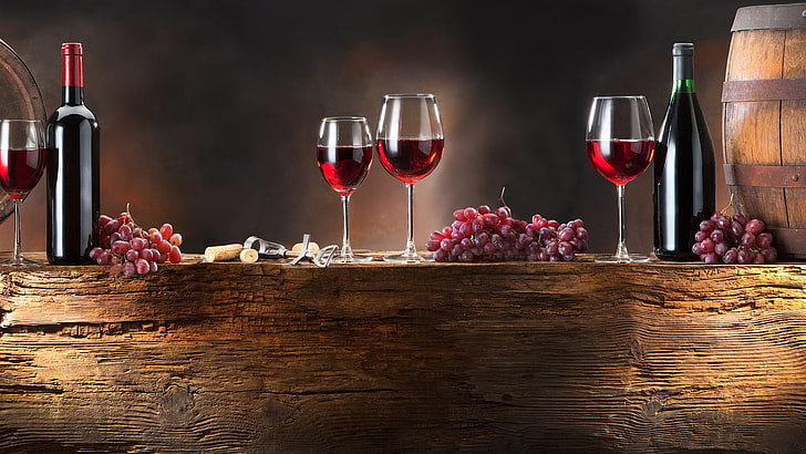 wine, alcohol, wineglass, beverage, drink, red wine, celebration, HD wallpaper