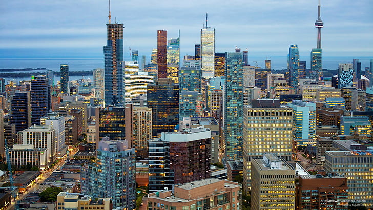 Downtown Toronto, Ontario, Architecture, HD wallpaper