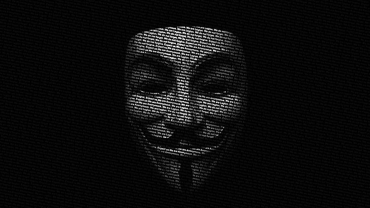 anonymus, hacker, computer, number, technology, close-up, indoors, HD wallpaper