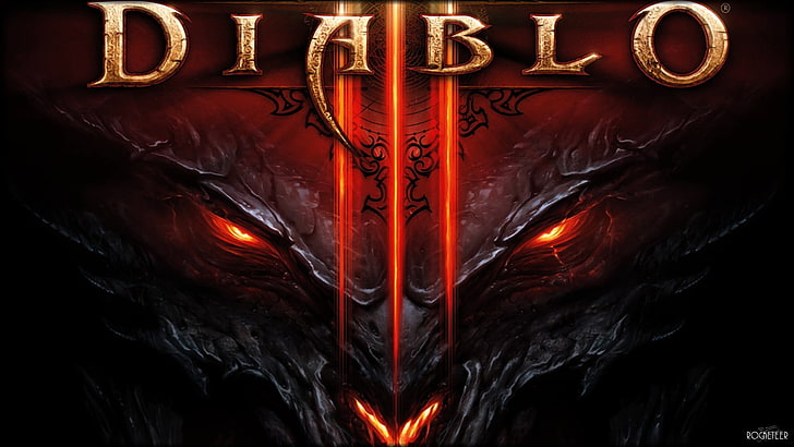 Diablo digital wallpaper, Diablo III, video games, red, heat - temperature, HD wallpaper